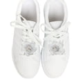 thumbnail image 2 of Unique Bargains 1 Pair Shoelace Charms Organza Flower Fashion Shoe Accessories Gray, 2 of 5