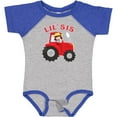 thumbnail image 3 of Inktastic Farmer Tractor Little Sis Girls Baby Bodysuit, 3 of 5