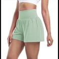 thumbnail image 2 of Pantalones Cortos Fluidos para Correr, para Mujer, para Entrenamiento, Atletismo, Gimnasio, Yoga, Cintura Alta, con Bolsillos, Verano. Judías L, 2 of 10