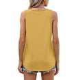 thumbnail image 6 of PNTUTB Women's Solid Color Basic Tees Comfortable Fit Round Neck Camisole Sleeveless Casual Blouses, 6 of 6