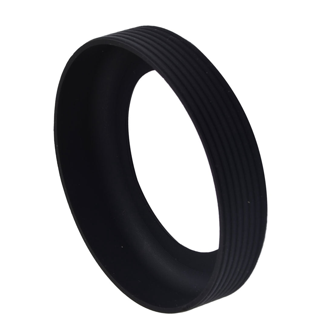 Cafe Silicone Round Reusable Heat Insulated Coffee Cup Protector Sleeve Black