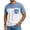 Light Blue, variant on Pocket T Shirts for Men Moisture Wicking Lightweight Short Sleeve Tees Color Block Casual Crewneck Summer T-Shirt Black M