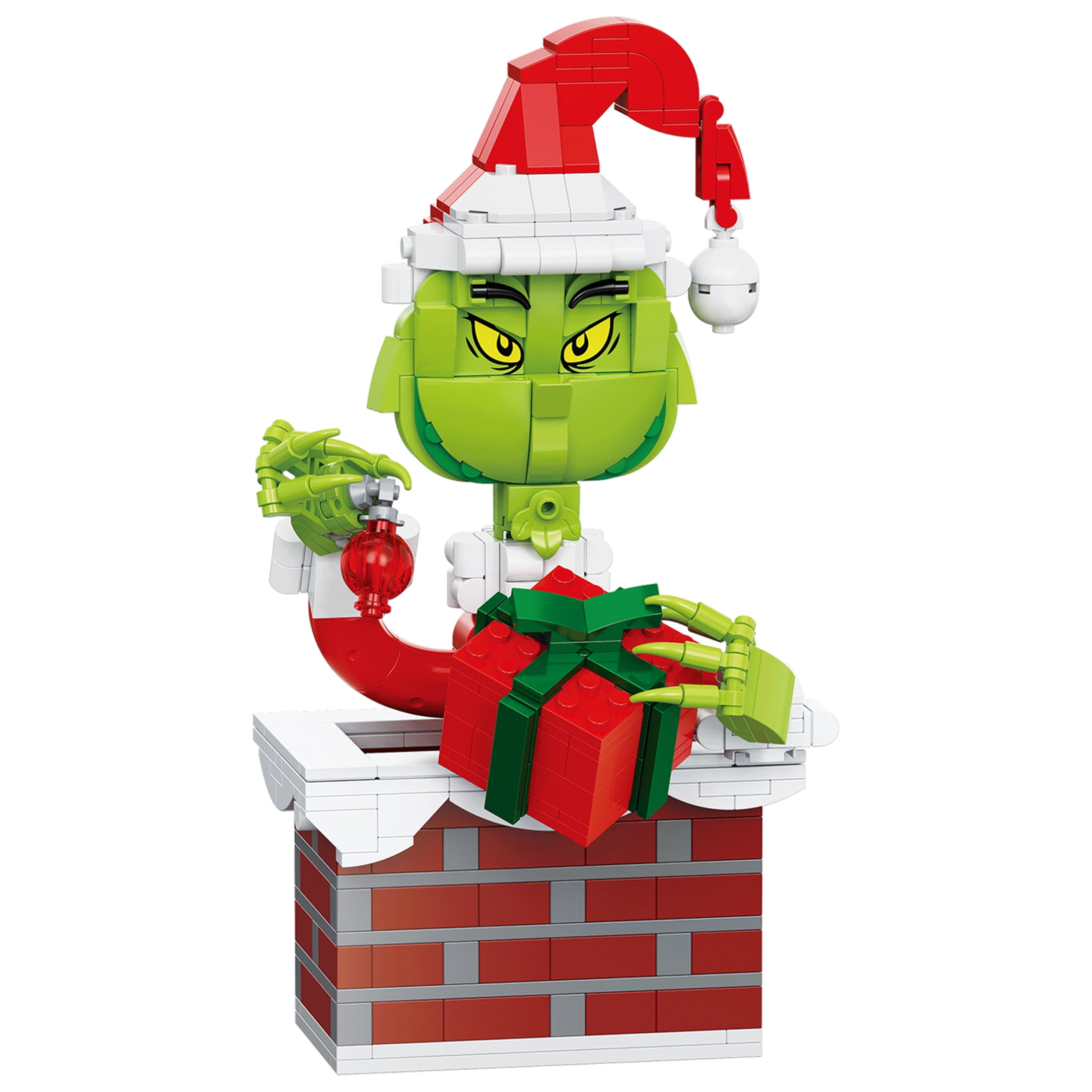 Brickcraft Up the Chimney Grinch Building Kit, (504 Pieces )– Limited Edition Christmas Décor Collectible & Gift for Kids Ages 8+