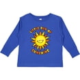 thumbnail image 3 of Inktastic Little Ray of Sunshine Cute Smiling Yellow and Orange Sun Boys or Girls Long Sleeve Toddler T-Shirt, 3 of 5
