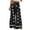 *Black, variant on ClodeEU Women's Boho Print Wide Leg Palazzo Pants,Elastic High Waist Flowy Casual Trousers ,Women's Plus L