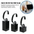 thumbnail image 3 of OUNONA 3-Piece Black Acrylic Jewelry Stand with Watch Storage Organizer Base for Accessories, 3 of 8