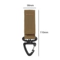 thumbnail image 4 of Yucurem Large D Ring Shape Carabiner D Ring Carabiners Clip Clip 360-Degree Rotation Backpack Hanging Buckle (Khaki), 4 of 4