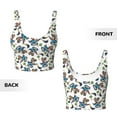 thumbnail image 6 of Rateoe Funny Excavator Print Womens' Sports Bras Scoop Neck Sports Vest- Padded U Back Seamless High Impact Support, 6 of 7