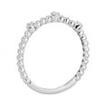 thumbnail image 3 of 0,10 Ct P.t. Forme Ronde Diamond Naturel Dernier Design Alliance Éternité pour Femmes en Or Blanc Massif 18K Taille 8, 3 of 7