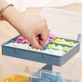 thumbnail image 6 of Stackable Craft Storage Box Plastic Adjustable Storage Containers with Carry Handle Transparent Containers Organizer, 6 of 8
