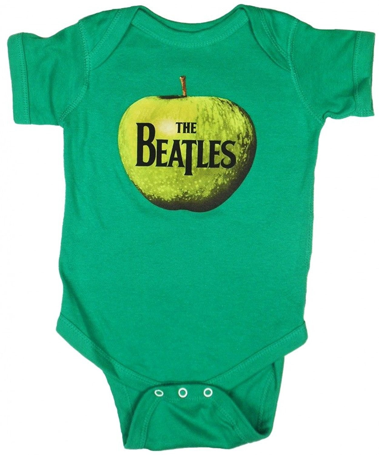 The Beatles Apple Infant Green Romper Bodysuit 
