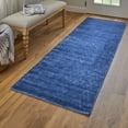 thumbnail image 2 of Feizy Marlowe Modern Chevron, Blue, 2'6" x 8' Runner Sheen Handmade Casual Abstract Design Carpet for Living Dining Bed Room, 2 of 5