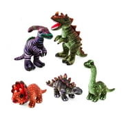 HearthSong - Colorful Dino Stuffed Animal Collection for Kids