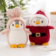 thumbnail image 3 of Juguetes de peluche de pingüino Kawaii para niñas, peluche suave de pingüino con unicornio, dinosaurio, conejo, regalo de cumpleaños, fiesta, 3 of 4
