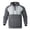 Gray#70, variant on Men Color Block Hoodies with Kangaroo Pocket Long Sleeve Hooded T Shirts Slim Fit Fashion Outdoor Jogging Hooide Gray XXL