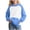 Dark Blue, variant on Girls Color Block Hoodies- Cute Casual Long Sleeve Pullover Kids Sweatshirt Pink Size 10