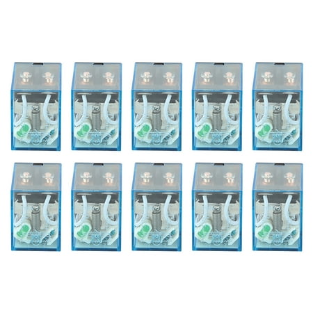 WANGCL DC 24V 8 Pin Mini Solenoid Relay DPDT Relay 2NO + 2NC With Plug