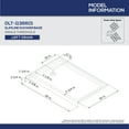 thumbnail image 6 of DreamLine DLT-1136601-T44 SlimLine 36" D x 60" W x 2 3/4" Left Drain Single Threshold Shower Base in Slate Gray, 6 of 6