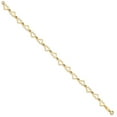 thumbnail image 2 of 14K Yellow Gold bracelet Themed Link, 7.5 in 8 mm Flat Open Hearts, 2 of 3