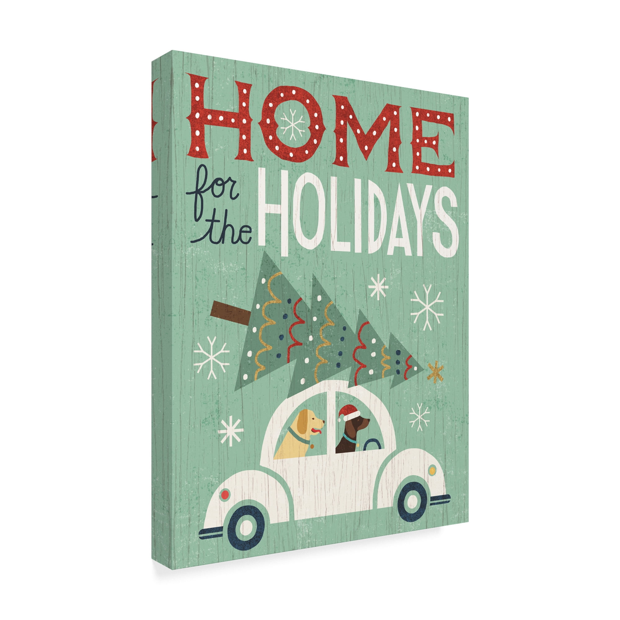 Trademark Fine Art 'Holiday on Wheels I' Canvas Art by Michael Mullan