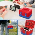 thumbnail image 3 of EEEkit Carrying Case, for Nintendo Switch OLED & Pro Controller, Red & Blue, 3 of 7