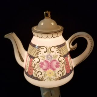 Tea pot with violets - Novelty Night Lights