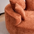 thumbnail image 3 of Noble House Chenille Sponge Single Sofa,Fluffy Modern Sleeper Chair,Orange, 3 of 5