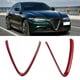 thumbnail image 4 of Cubierta de parrilla delantera de fibra de carbono embellecedor de rejilla en forma de V apto para Alfa Romeo Giulia 2017-2020 rojo Jadeshay  A, 4 of 9