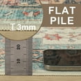 thumbnail image 5 of KUETH 8X10 Area Rugs for Living Room, Non Slip Machine Washable Retro Rugs, Ultra-thin Print Rug for Bedroom, Dining Room, Home Office., 5 of 8