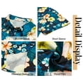 thumbnail image 6 of Fantaslook Hawaiian Button Down Shirts for Women Casual Short Sleeve Floral Print Blouses Summer Tops, 6 of 9