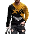 thumbnail image 1 of Camiseta De Manga Larga Con Personalidad De Moda Para Hombre, 1 of 3