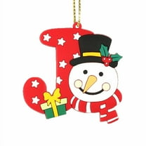 Kbndieu Initial Ornaments Christmas Tree Decorations, Letter Ornaments for Christmas Tree, Christmas Ornaments Christmas Hanging Decor Gifts for Women Men Friends Family Party Indoor J