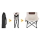 thumbnail image 3 of Silla de camping plegable perfecl de tela Oxford Beige, 3 of 8