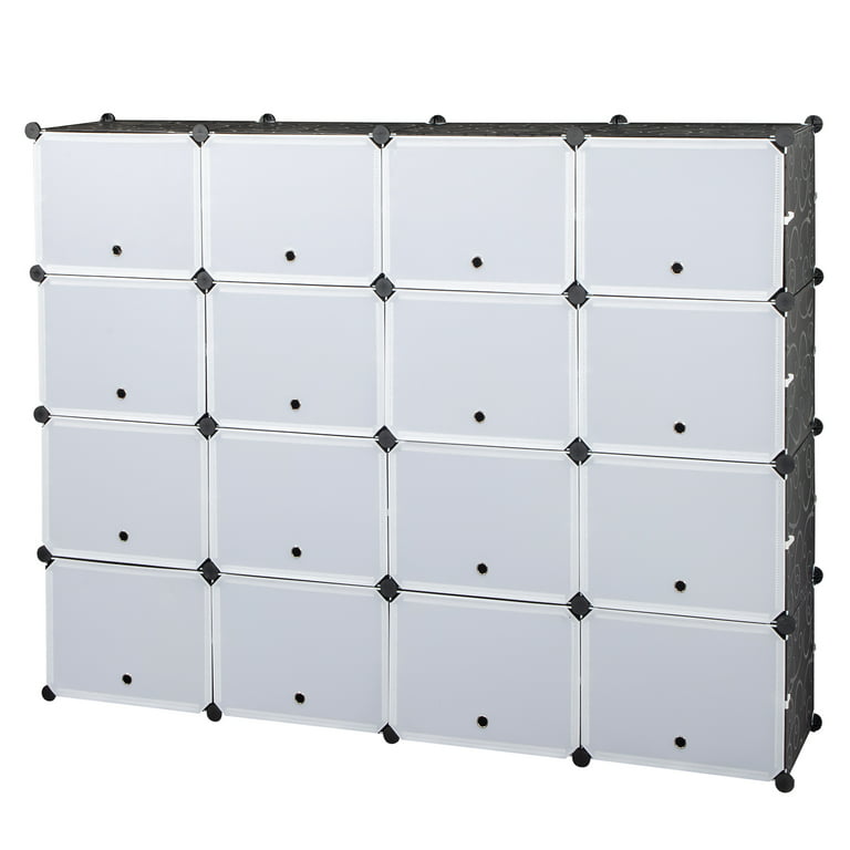  OYREL Shoe Rack Storage Cabinet 32 Pairs Organizer Shelf Tall  Zapateras for Shoes Large Free Standing Racks Vertical Black Holder Stand  with Cover Two Boxes Closet, 8Tier Long : Home 