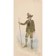 thumbnail image 2 of Will R. Barnes 11x18 Gold Ornate Wood Frame and Double Matted Museum Art Print Titled - Swiss Man (1921 - 1922), 2 of 4