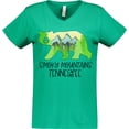 thumbnail image 3 of Inktastic Smoky Mountains, Tennessee- Mountains and Bear Shape Women's V-Neck T-Shirt, 3 of 5