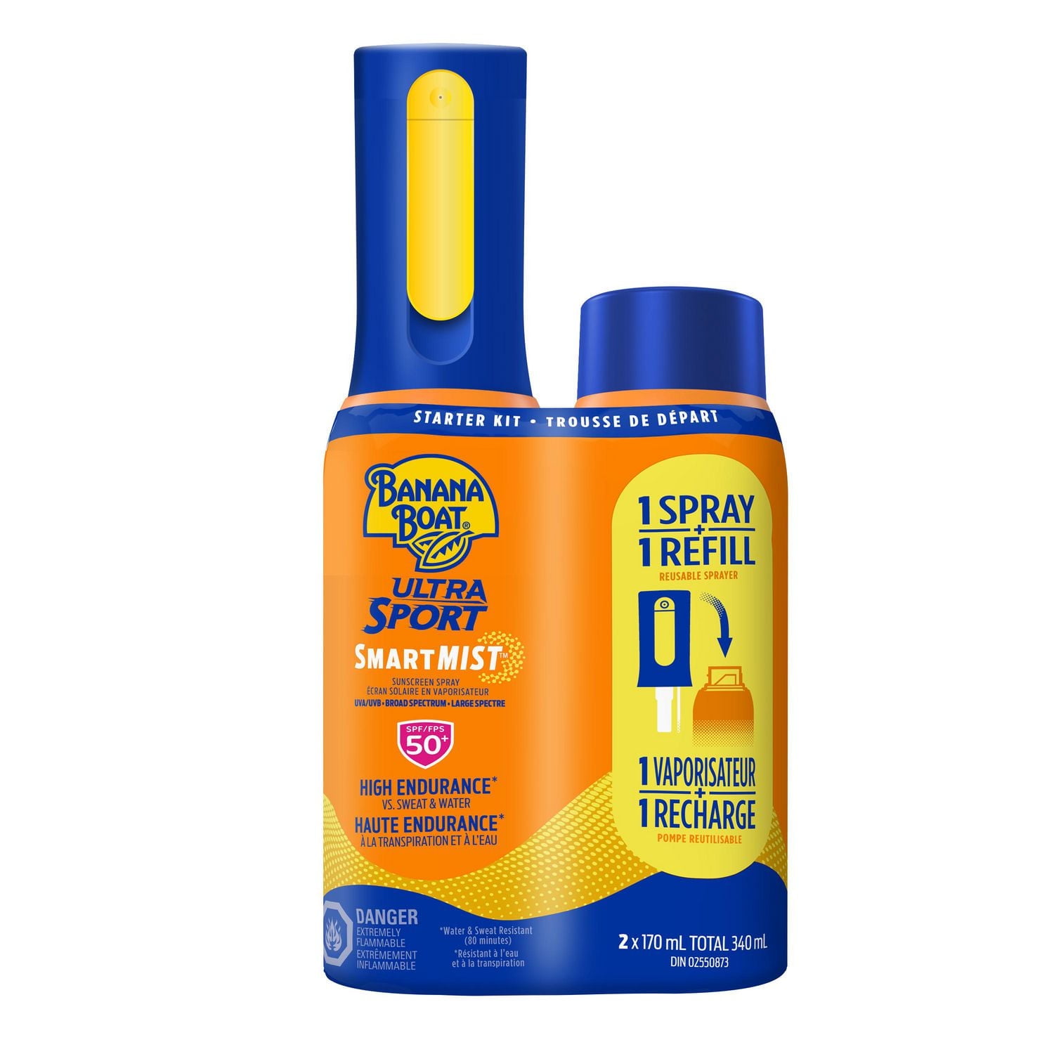 Trousse de départ d’écran solaire à FPS 50+ Ultra Sport SmartMistMC de Banana BoatMD, 2 x 170 mL