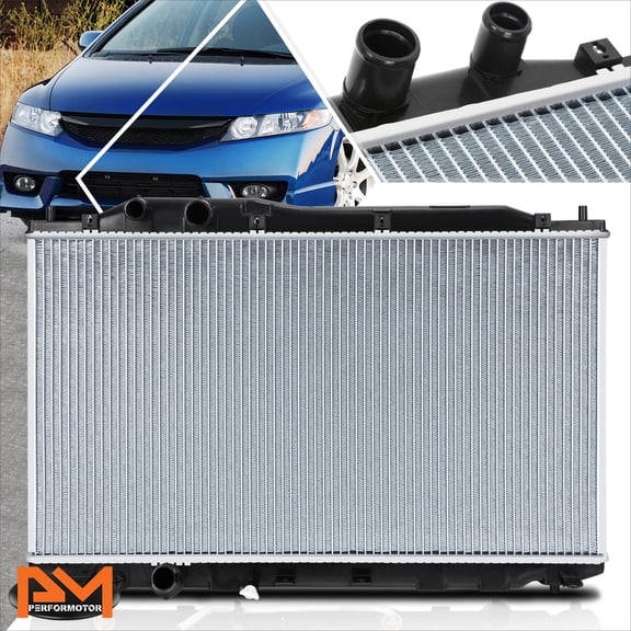 PM PERFORMOTOR Aluminum Core OE Replacement Radiator for 06-11 Honda Civic 1.8 MT/AT DPI-2922