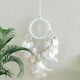 thumbnail image 4 of Colgante grande con plumas, estilo boho, tejido indio, ideal para decorar el dormitorio, fiestas o habitaciones de estudiantes. blanco, 4 of 7