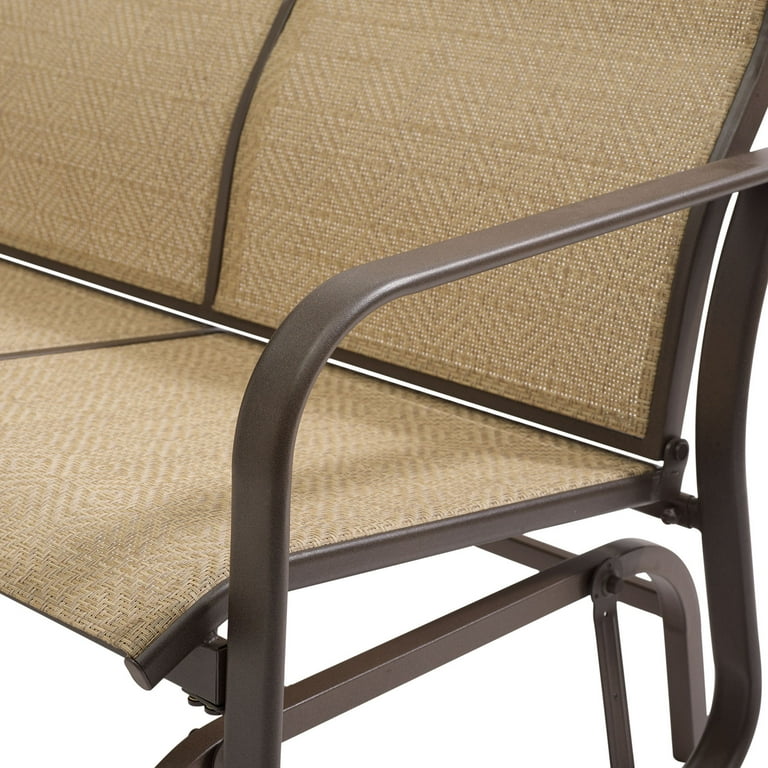 Mainstays Wesley Creek 2 Seat Outdoor Sling Seat Glider Walmart