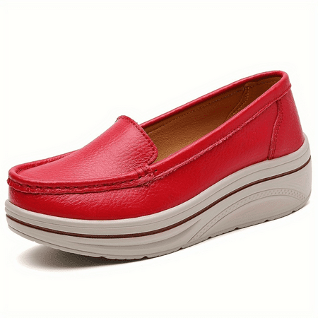

GUANGZHYZYFUS Stylish and Comfortable Women‘s Slip-On Sneakers in Solid Colors - Versatile Rocker Shoes for All-Season Casual Wear