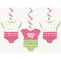 Unique Baby Shower Hanging Swirls (3 ct), Multicolor