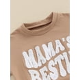 thumbnail image 5 of Bagilaanoe Newborn Baby Girl Boy Summer Rompers Letter Embroidery Short Sleeve Bodysuits 3M 6M 12M 18M Infant Casual One Piece Short Jumpsuit, 5 of 8