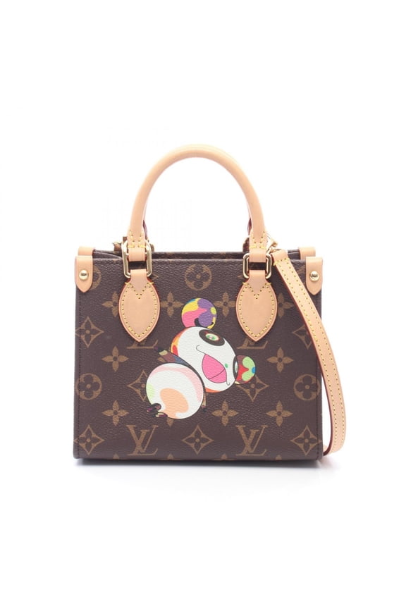 Pre-Owned Louis Vuitton LV x TM OnTheGo BB Monogram Panda 2-Way Handbag, Coated Canvas and...