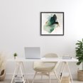 thumbnail image 3 of Stupell Industries Transitional Fluid Emerald Cascade Black Floating Frame Canvas Art, 18 x 18, by Svetlana Aleynikova, 3 of 8