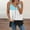 Light Blue, variant on Idoravan Tank Tops for Women Fashion Women Summer Sleeveless V-Neck Pullover Print Casual Blouse Tops