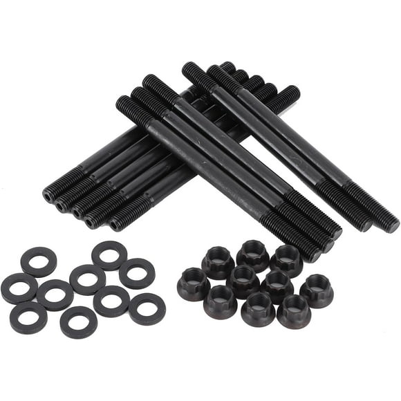 Hongkaii Cylinder Head Stud Kit, Cylinder Head Stud Kit Nuts 208 4305 for 1996 2000 D16Y7 D16Y8 Cylinder Head Bolts CA710-515