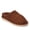 BROWN, variant on Fireside By Dearfoams Men's Grafton Genuine Shearling Clog Slipper