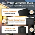 thumbnail image 2 of Package Drop Box – Anti-Theft Secure Mailbox with Code Lock, Galvanized Steel, Weather-Resistant Wall Mount for Porch – Black or White, 2 of 6