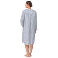 thumbnail image 4 of Aria Women’s 100% Cotton Woven Flannel Long Sleeve Nightgown, Sizes XS-5X, 4 of 6